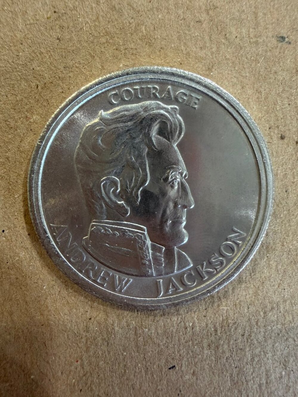 Andrew Jackson Liberty Lobby 1978 0.5 oz 0.999 pure silver coin